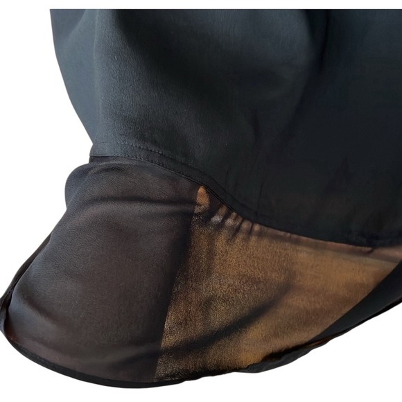 Ann Taylor Black Cutout Appliqué Sleeveless Top Large - Picture 5 of 6